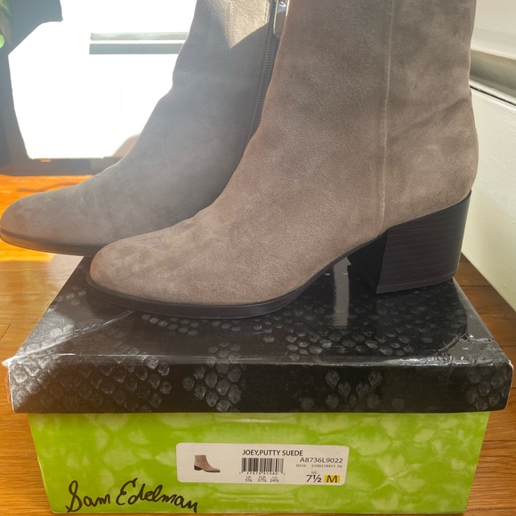 Sam Edelman Joey Boot in Putty Suede - Picture 5 of 5